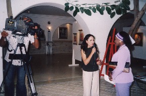 interview à Tunis par une journaliste de Canal 7
